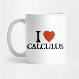 I Love I Heart Calculus Mug